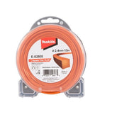Pjovimo gija Makita; 2,4 mm/15 m; kvadratinė