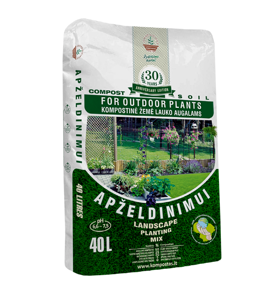 Kompostinė žemė Apželdinimui 40L