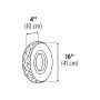 Karutis su plastikine talpa 120l Truper®