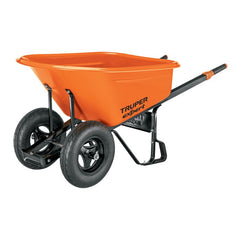 Truper Expert 120L profesionalus dviejų ratų karutis su HDPE plastikine talpa