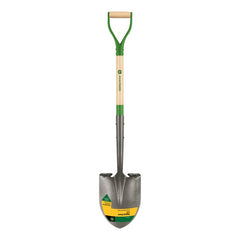 Apvalus kastuvas su mediniu kotu 113 cm ir plienine D formos rankena John Deere®