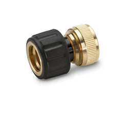Žalvario čiaupo jungtis su "Aqua Stop" mechanizmu 3/4" žarnoms