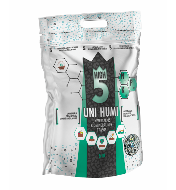 HIGH5 UNI HUMI Biomineralinės trąšos,  5 kg