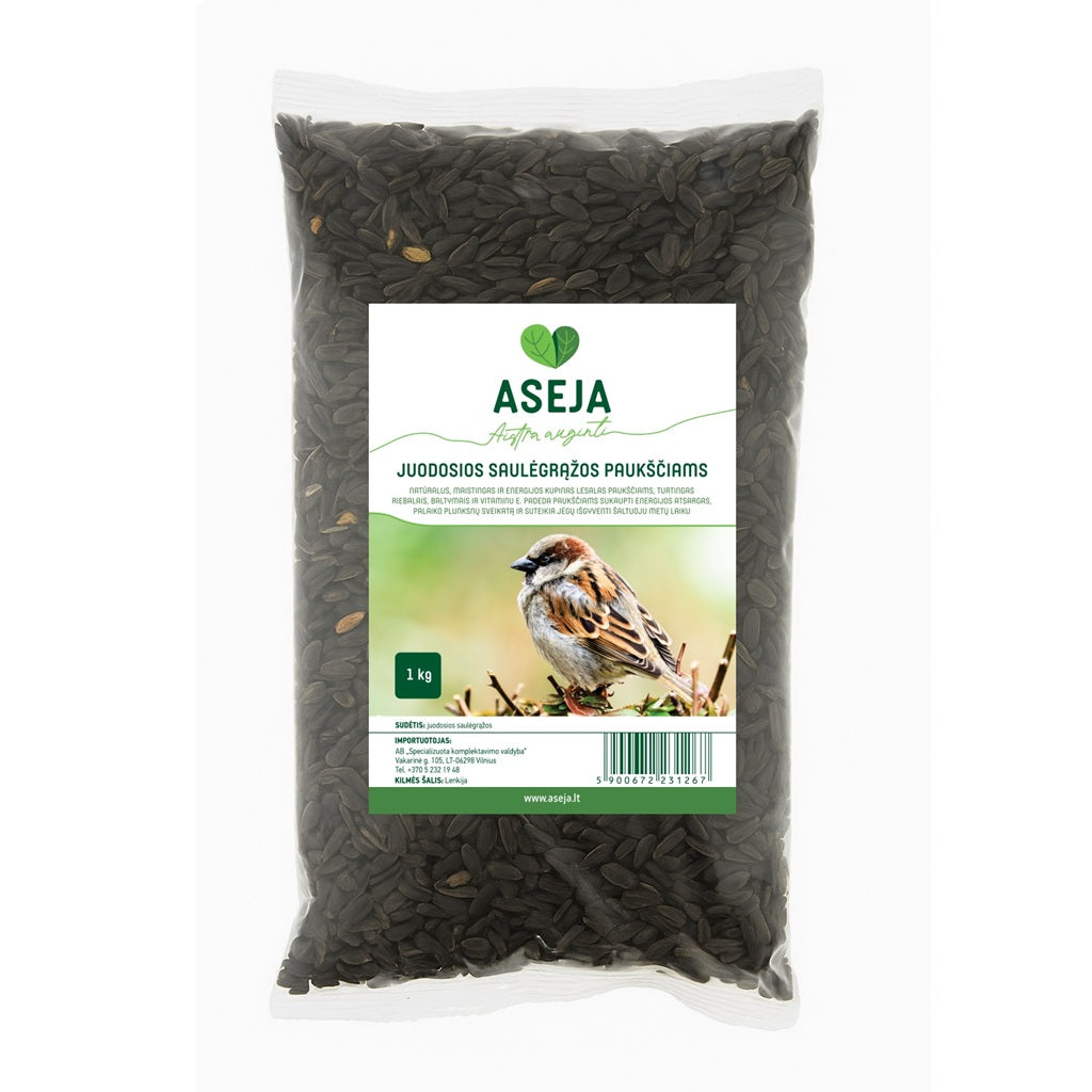 Juodosios saulėgrąžos paukščiams 1kg