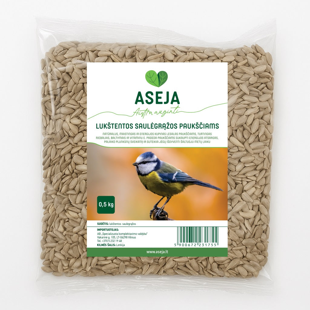 Lukšentos saulėgražos paukščiams