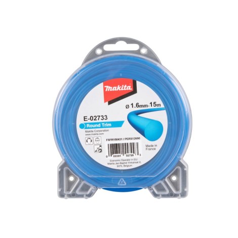Pjovimo gija Makita; 1,6 mm/15 m; apvali