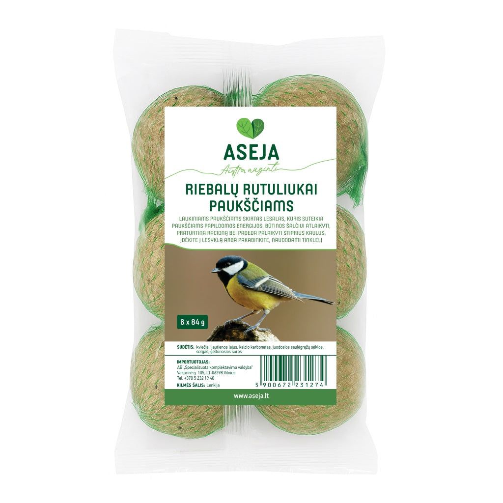 Riebalų rutuliukai paukščiams